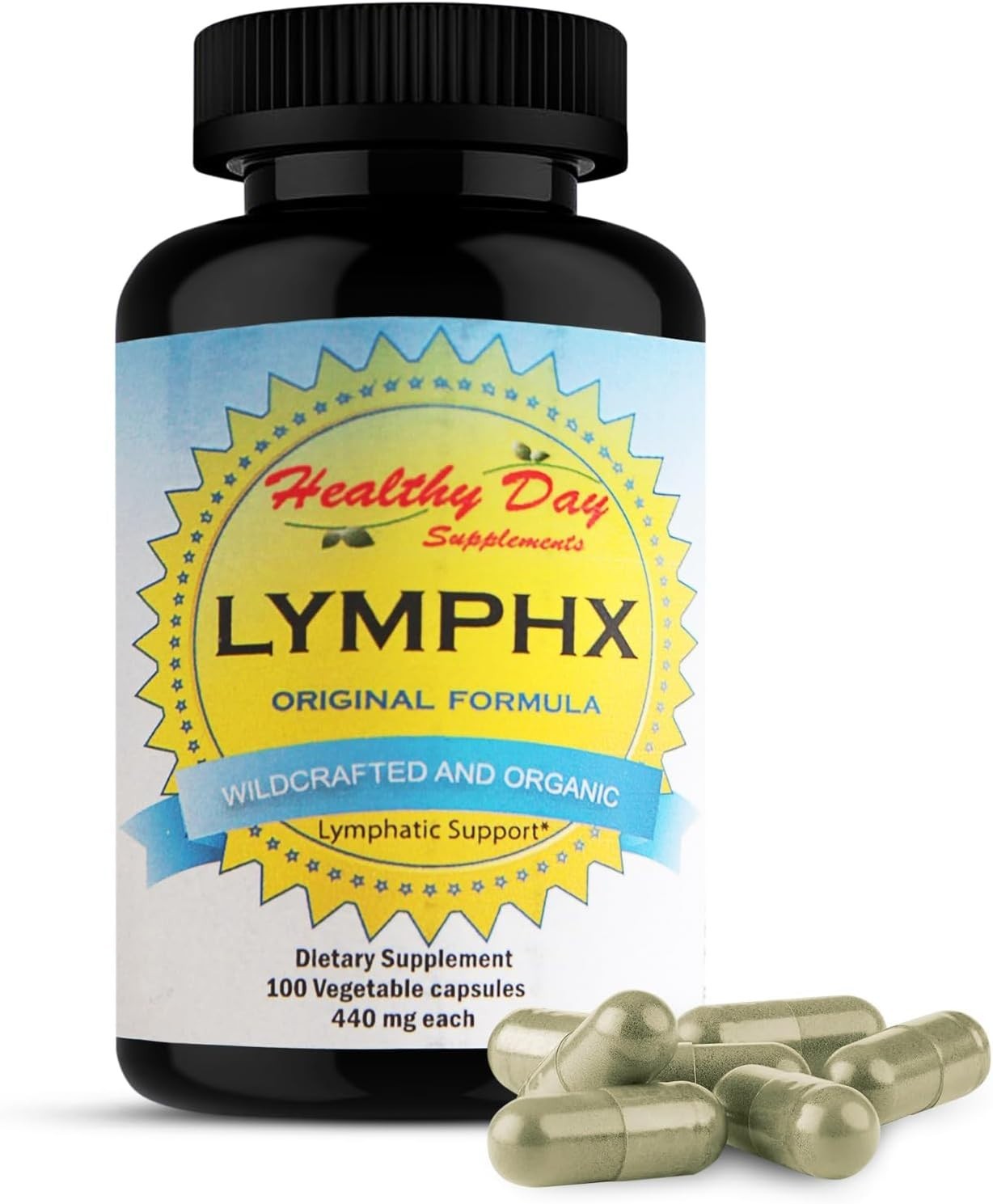 Lymphx – Immune Support Supplement with Black Walnut Plantain Goldenseal Lobelia