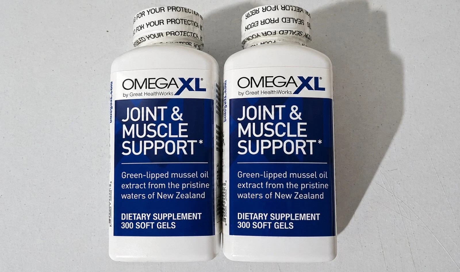OMEGA XL 300 CAPSULES PACK OF 2 Lipped Mussel Joint & Muscle Relife Supplement