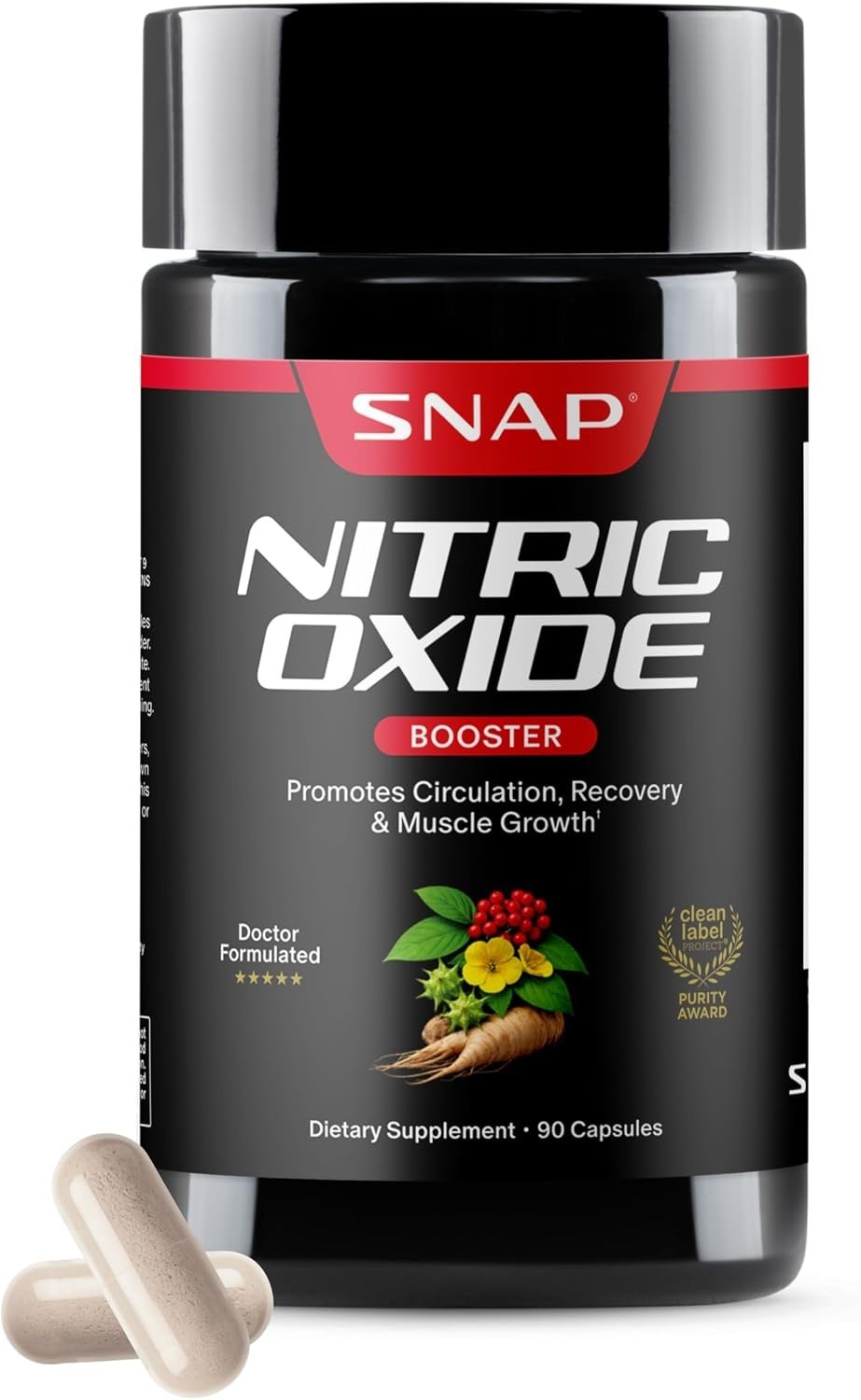 Nitric Oxide Booster for Stamina & Circulation – 90 Capsules