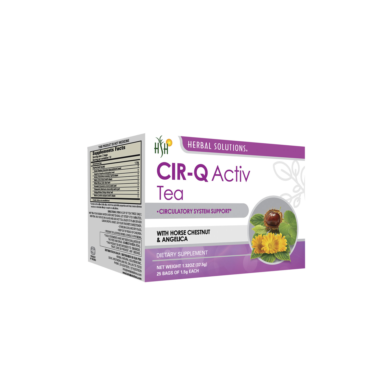 Herbal Solutions Cir-Q Activ – Wellness Tea for Circulation Support