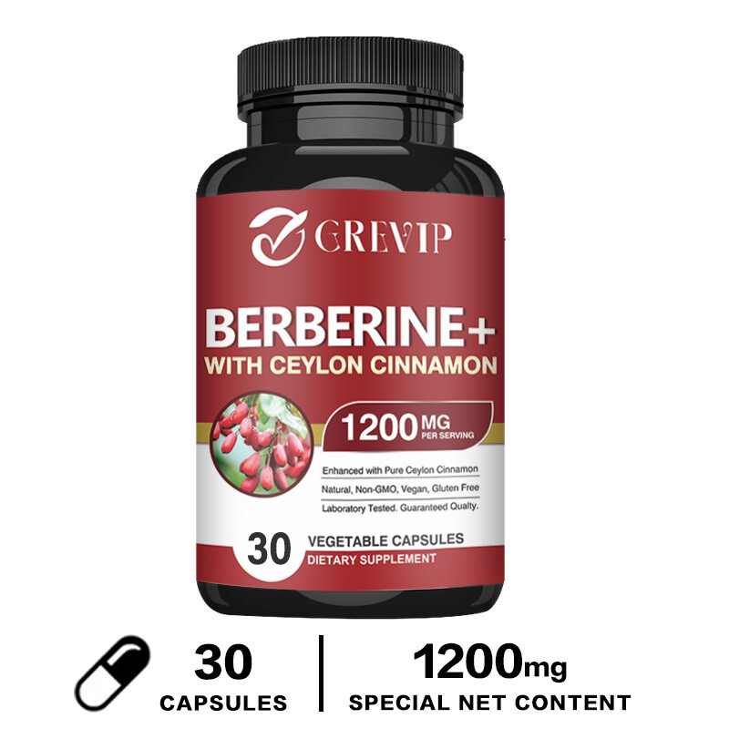 Berberine HCI + Ceylon Cinnamon 1200mg – Lower Blood Sugar & Cholesterol Levels