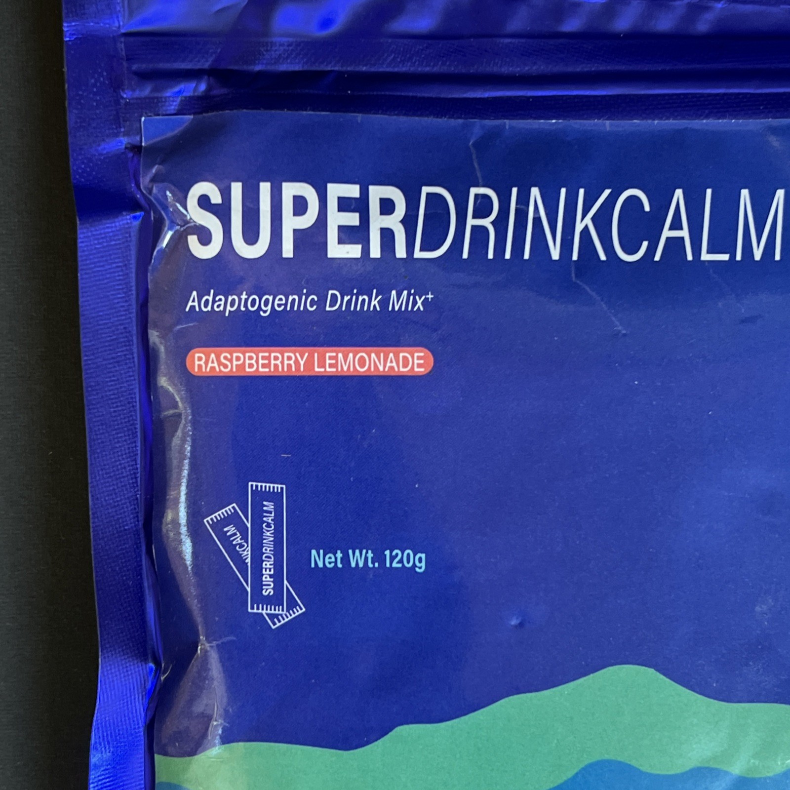 Super Drink Calm Calming Drink Mix Packets Raspberry Lemonade 20 servings
