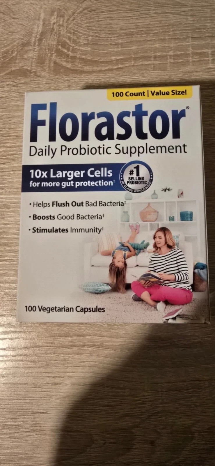 Florastor Probiotic 250mg Daily Probiotic Dietary Supplement 100 count