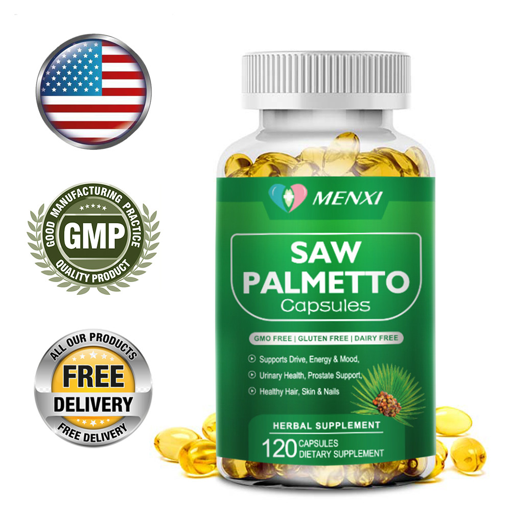 Saw Palmetto 120 Capsules for Prostate Health Support Urinary Men Health Non-GMO