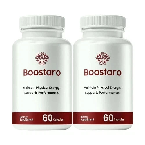 Boostaro Capsules, Boostaro Male Pills, Boostaro Supplement -120 CT | Pack of 2