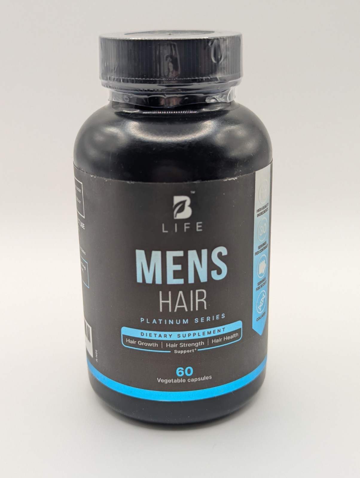 B Life Mens Hair Growth Supplement – 60 capsules – 12/2026
