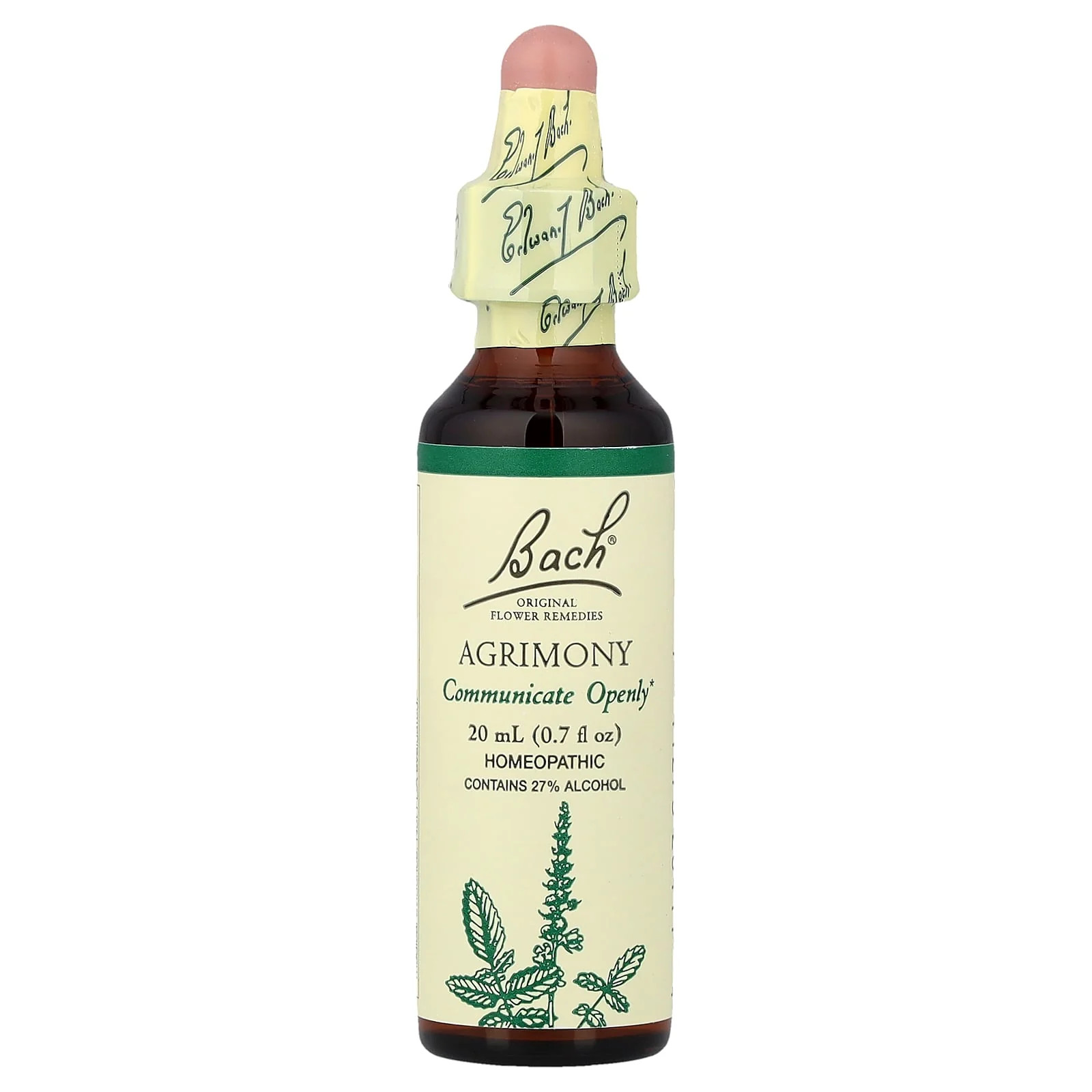 2 X Bach, Original Flower Remedies, Agrimony, 0.7 fl oz (20 ml)