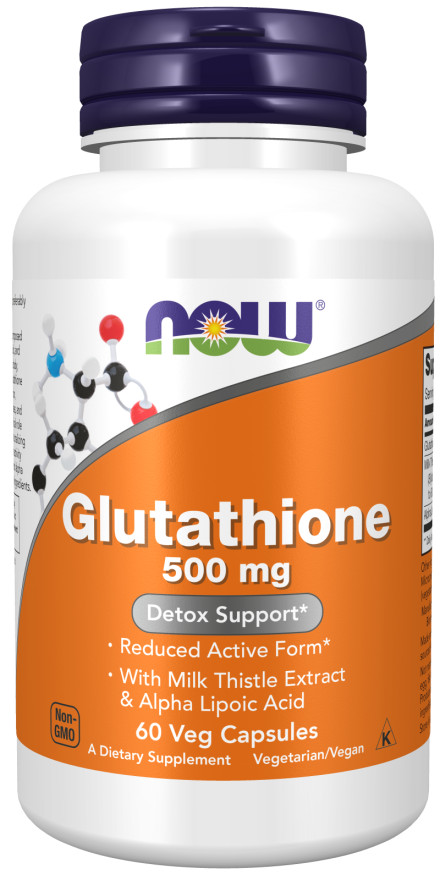 Now Foods Glutathione 500 mg 60 Veg Capsules Free Ship