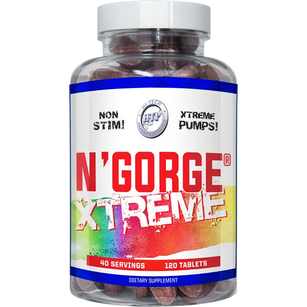 Hi-Tech Pharmaceuticals – N’Gorge Xtreme- Muscle Pump & Nitric Oxide 120 Tablets