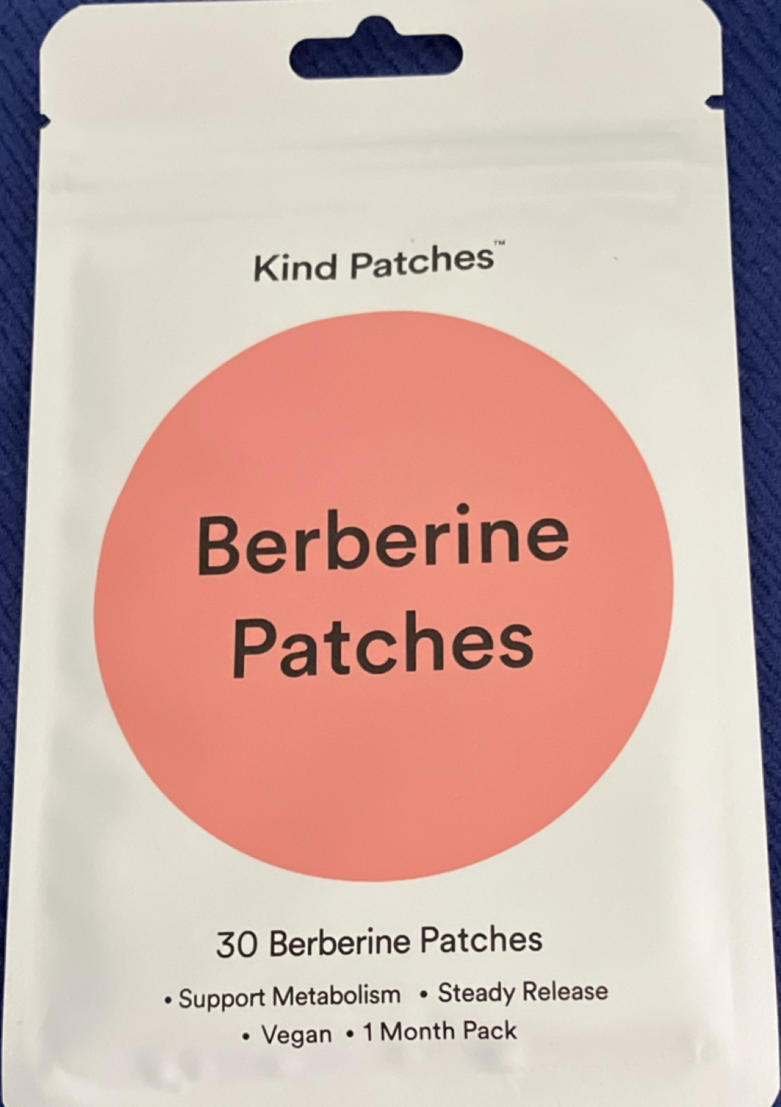 Kind Patches Berberine Patches 30 Vegan Steady Release Metabolism Support