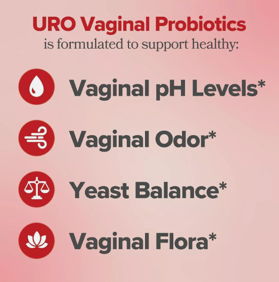 3Packs URO O Positiv Vaginal Probiotics for Women pH Balance w/ Prebiotic 180 ct