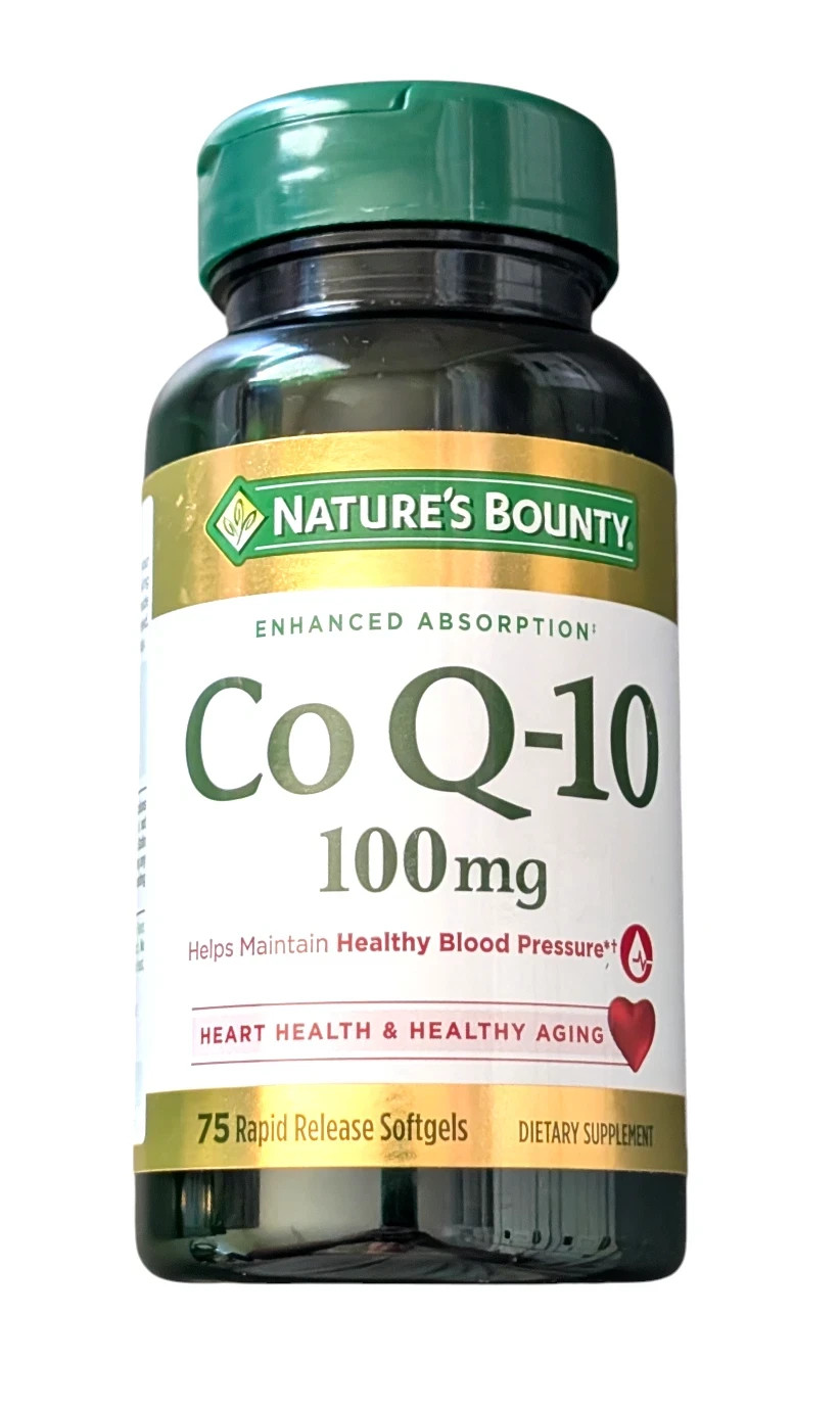 Nature’s Bounty Co Q-10 100mg Cardiovascular Health 75ct Rapid Release EXP 2027