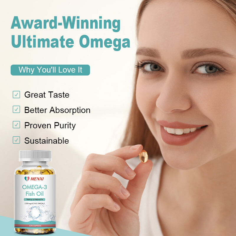 1/2/4x Omega 3 Fish Oil Capsules Triple Strength Joint Support 3600 mg EPA & DHA