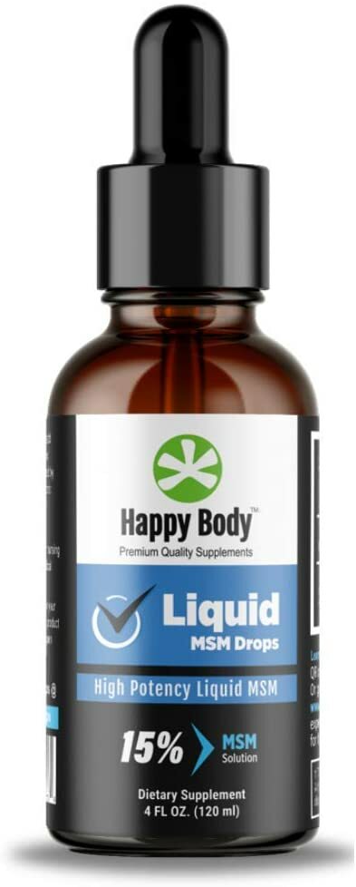 Liquid MSM Drops by Happy Body The Highest MSM Content in Liquid MSM Supplements