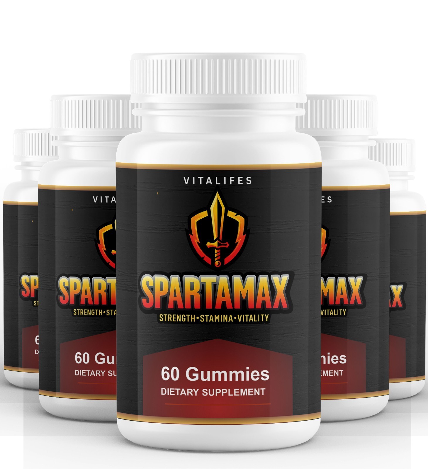 (5 Pack) Spartamax Male Performance Supplement, Stamina Support 60 capsule