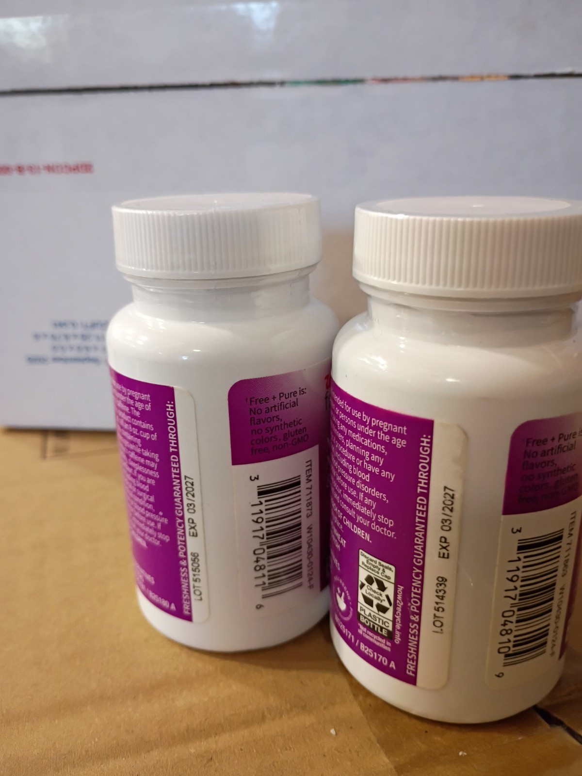 2x Walgreens Free+Pure Menopause + Mental Alertness & Energy Support (30ct per)