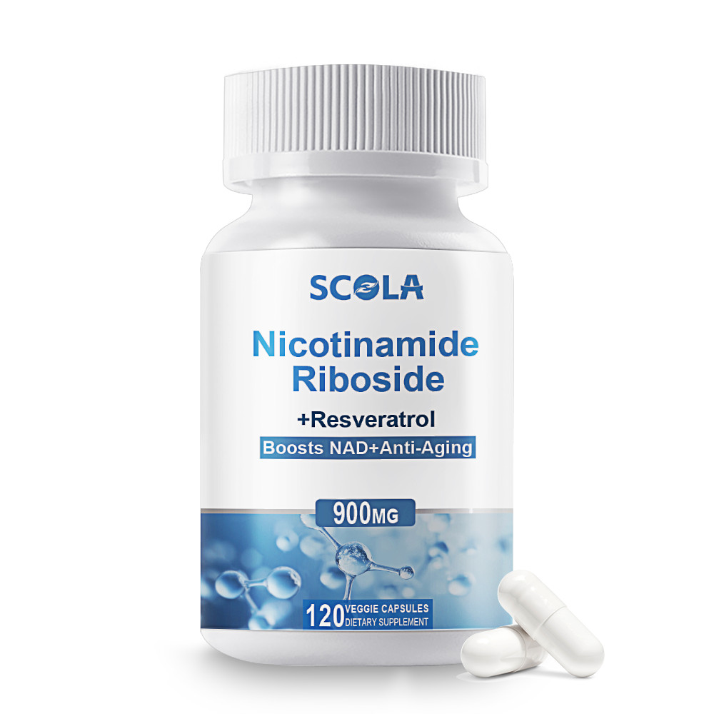 NAD+ Supplement 900mg Nicotinamide Riboside+Resveratrol Anti-Aging 120 Capsules