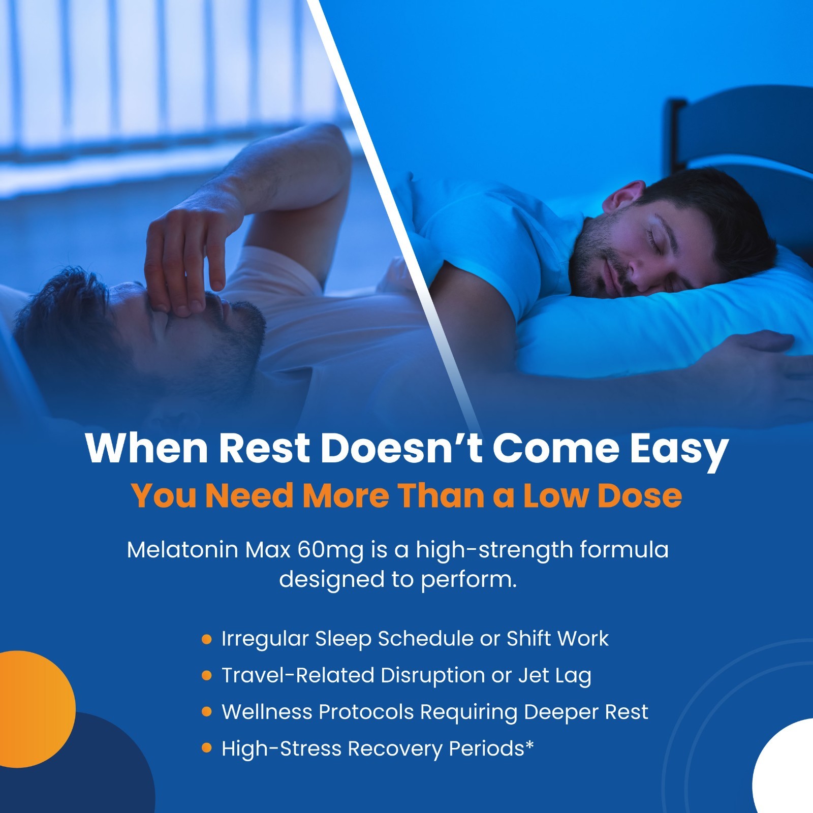 60mg Melatonin Max High Dose