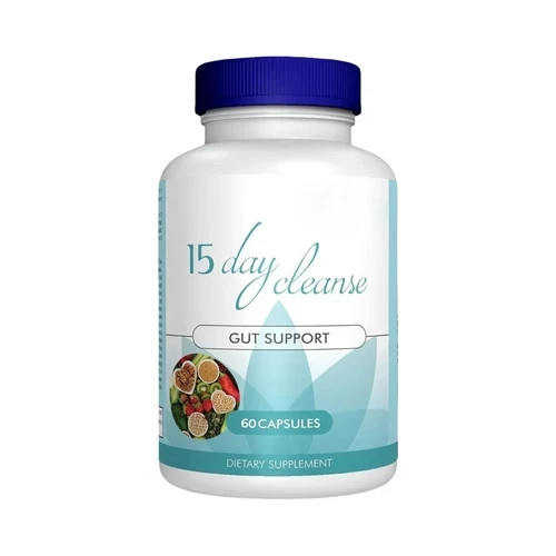15 Day Cleanse Gut Support – Daily Gut & Colon Support Capsules – 60 Caps