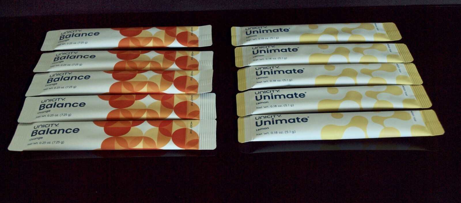 Unicity Feel Great – Balance or Unimate Orange Lemon 5/10/30 packs – Exp 07/2026