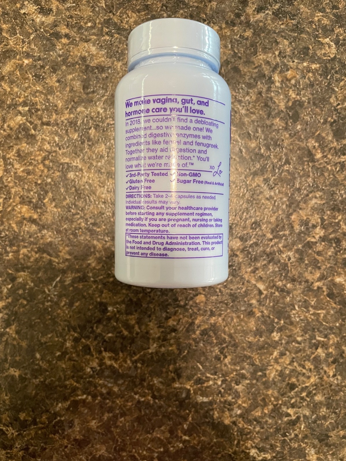 Love Wellness Bye Bye Bloat Digestive Enzymes Bloating Relief Exp 10/26