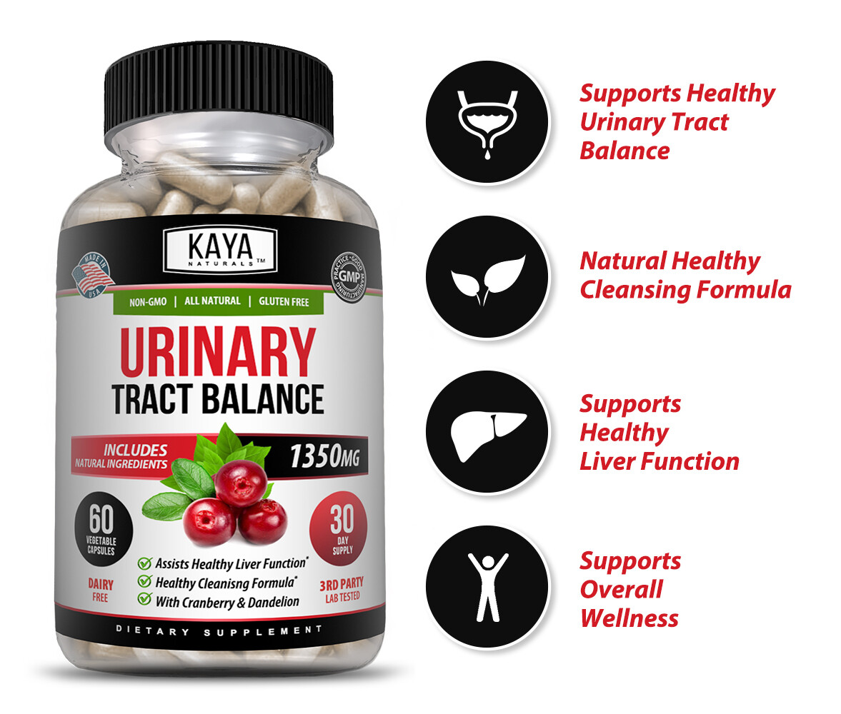 (2 Pack) Urinary Tract Balance 60ct DMannose w/ Cranberry Bladder Control Health