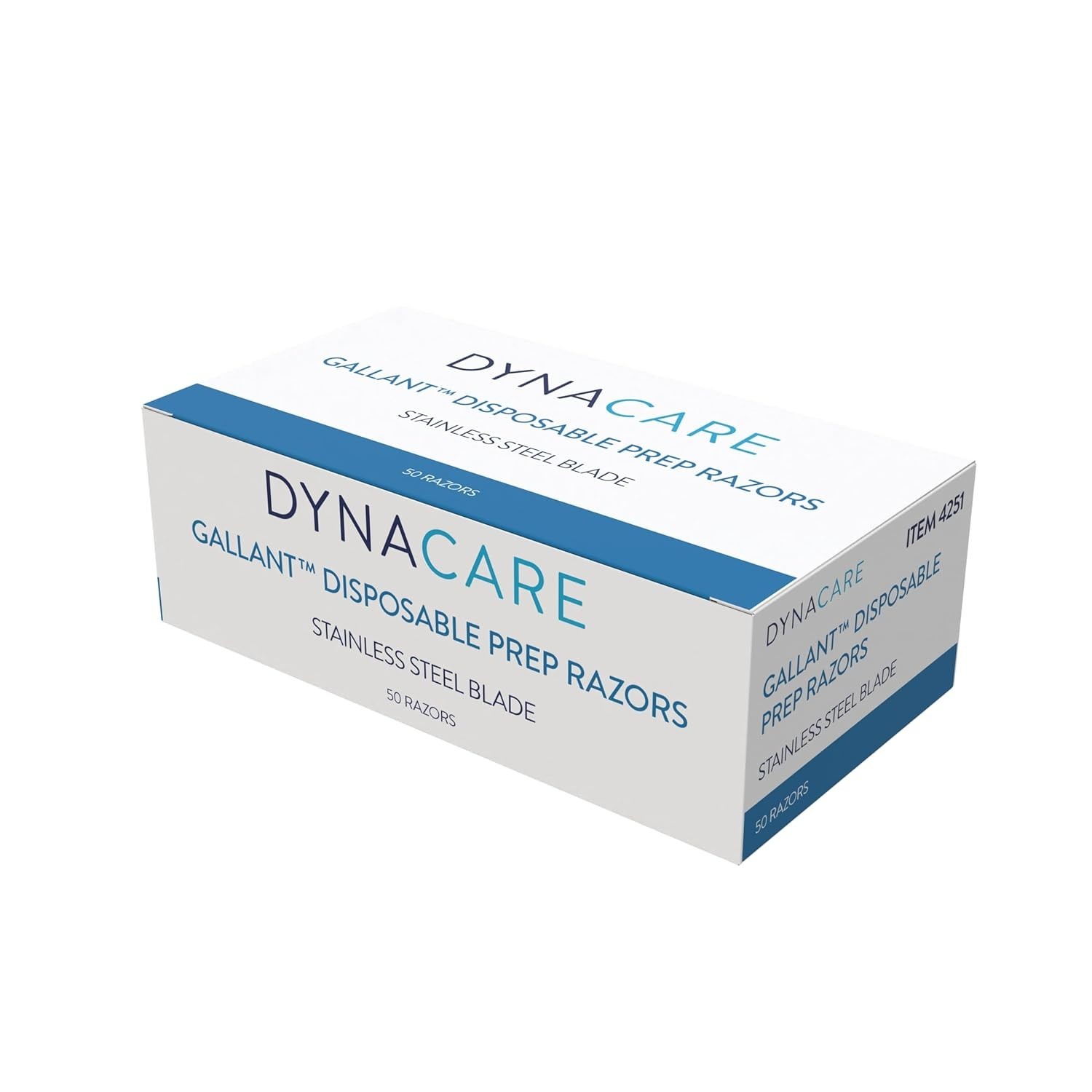 Dynarex, Gallant Disposable Prep Razer Stainless Steel Blade, 50 Count