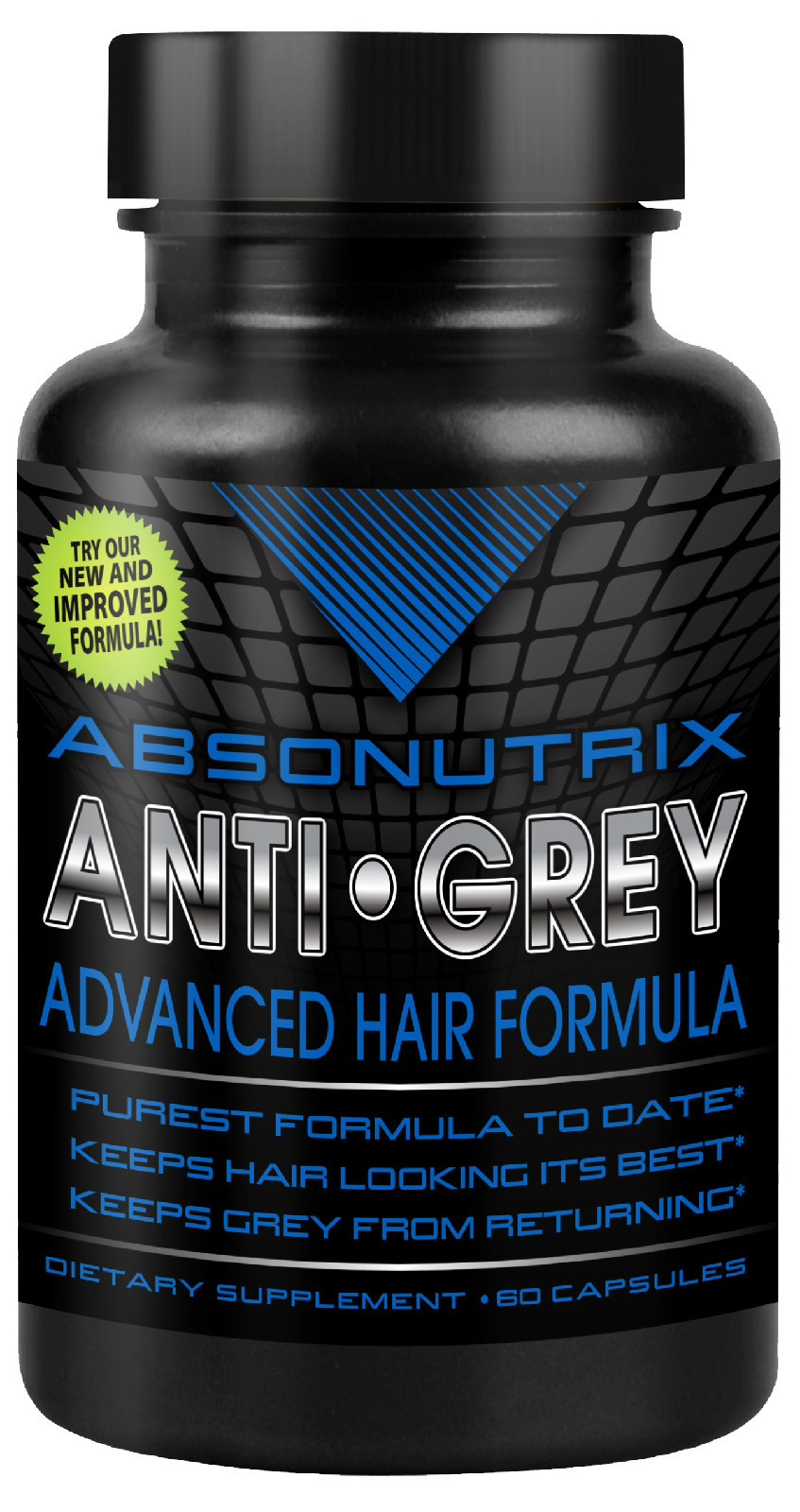 Absonutrix Anti Grey Hair Catalase Gray 60 caps helps prevent graying naturally