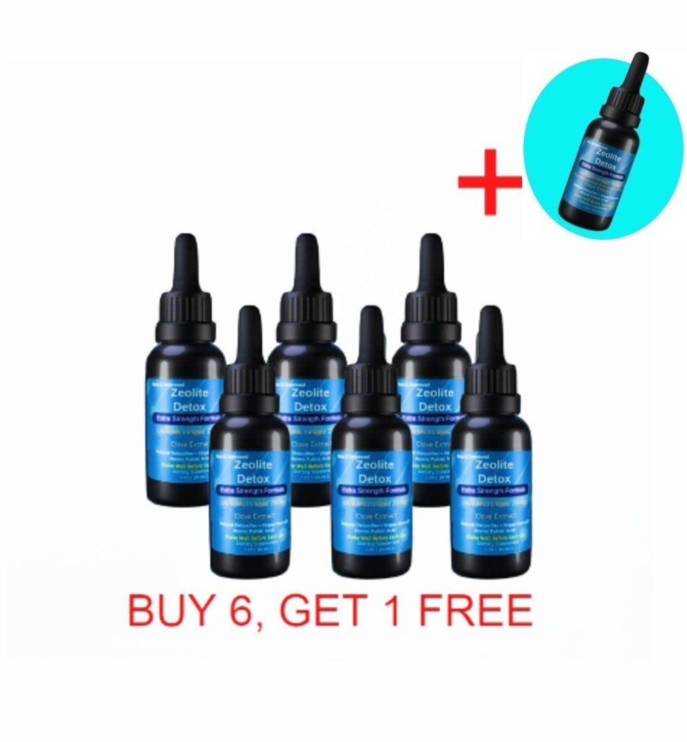 Zeolite Liquid Buy 6 + 1 FREE,HEAVY METAL Detox Support, Extra Strength CLEANSE