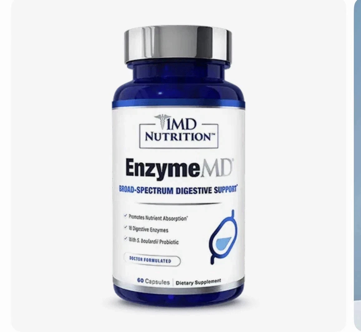 1MD Nutrition EnzymeMD – Digestive Enzymes Supplement – Pack of 1 NEW
