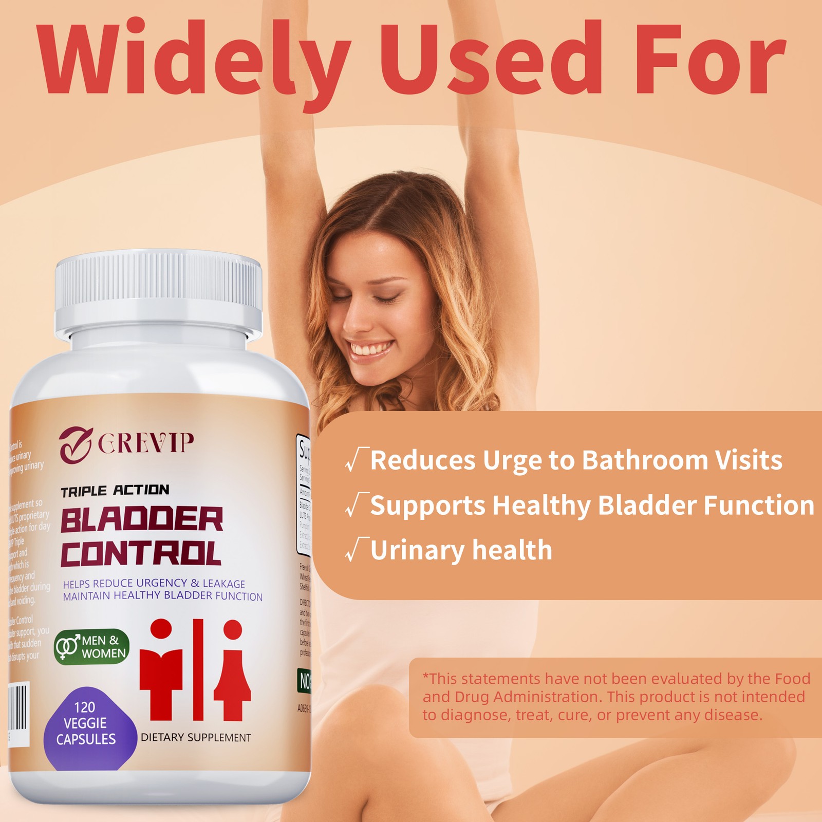 Bladder Control Capsules – Improve Overactive Bladder Control, Prostate Health