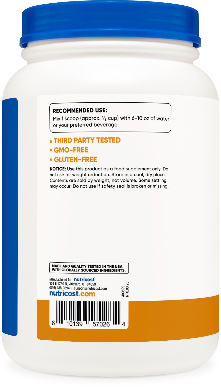 Nutricost Grass-Fed Whey Protein Isolate (Chocolate Peanut Buter) 2LBS