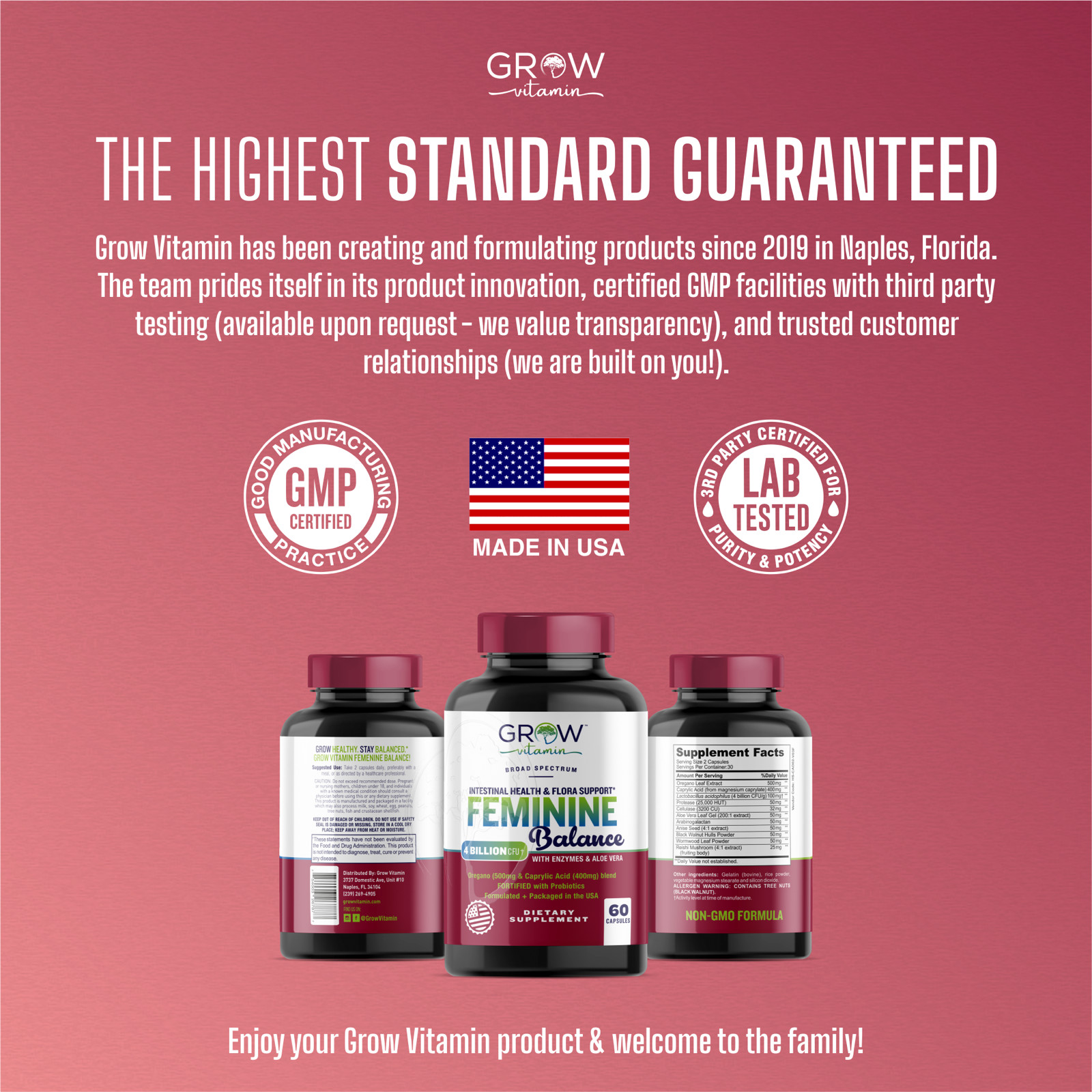Balance Complex Vaginal Health Probiotics for Women Supplement NEW, 60 Capsules