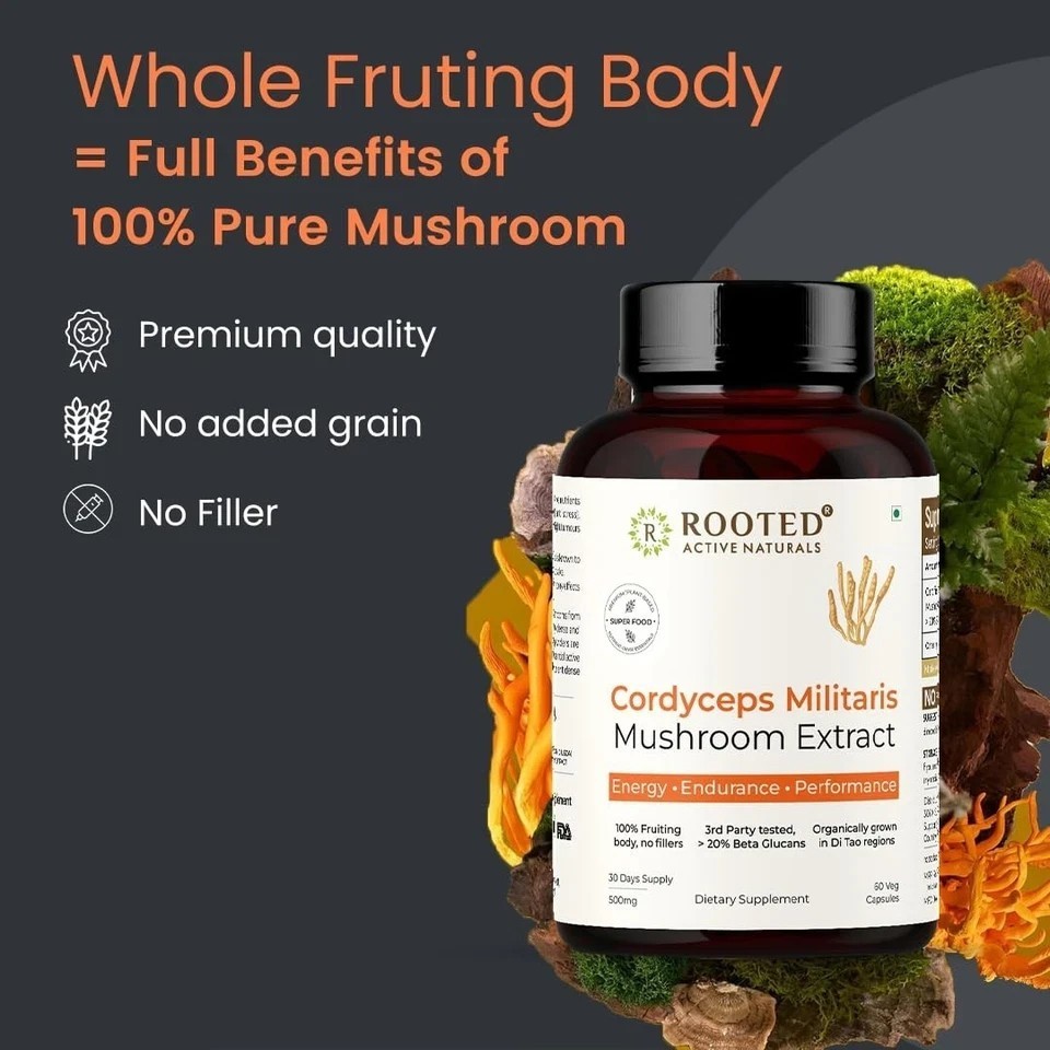 Cordyceps Mushroom – Performance Mushroom Supplement for Testosterone booster A2
