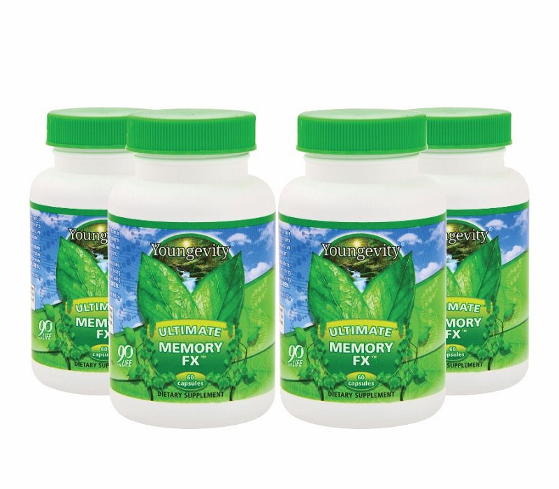 Youngevity Plan-1x Ultimate Memory Fx 60 caps 4 Pack Dr Wallach Free Shipping
