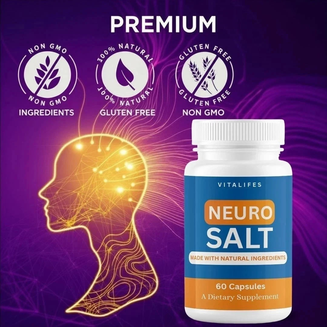 Neuro Salt Capsules, Neuro Salt Nootropic Supplement 60Capsules