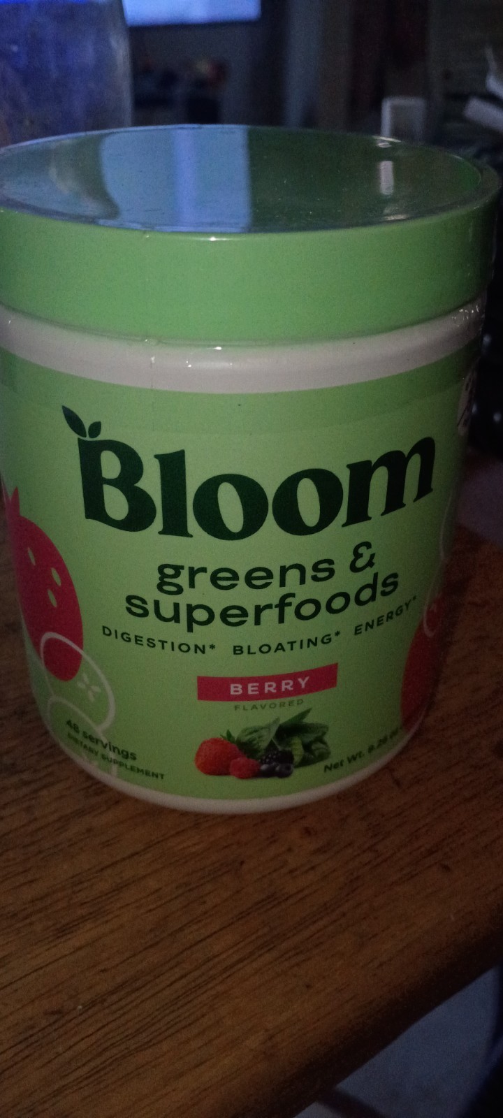 Bloom Nutrition Greens & Superfoods Powder Berry 48 Servings, 9.26oz
