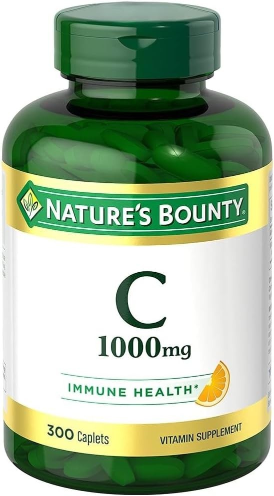 Vitamin C 1000mg 300 Caplets – Nature’s Bounty High Potency Immune Support