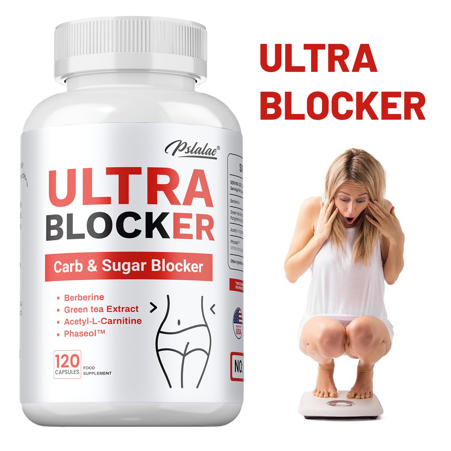 Ultra Blocker Carb & Sugar Blocker – Promote Digestion, Weight Loss, Metabolism