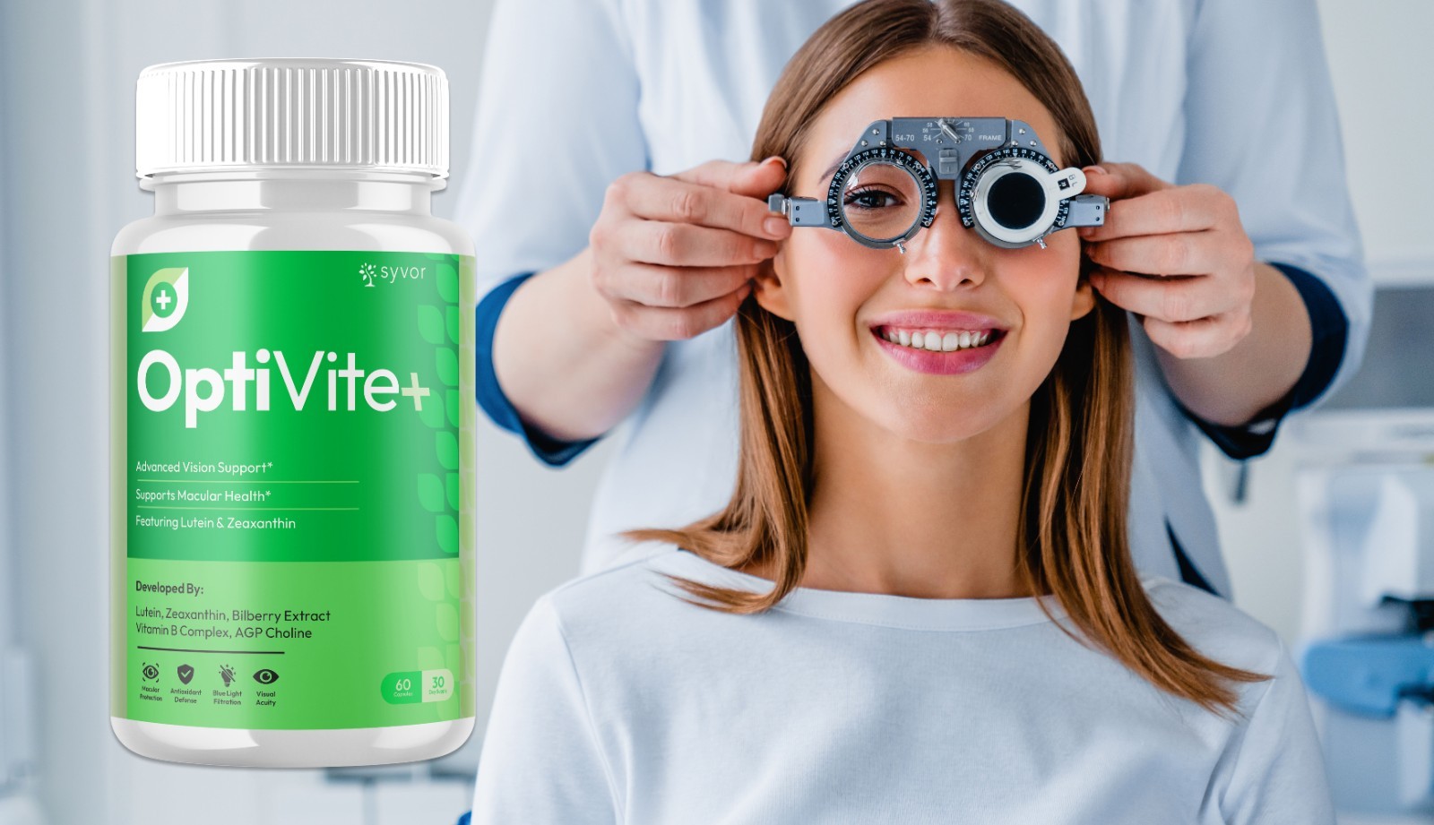 (1 Pack) Opti Vite+ Support Healthy Eye Vision & Function OptiVite+ 60 Capsules