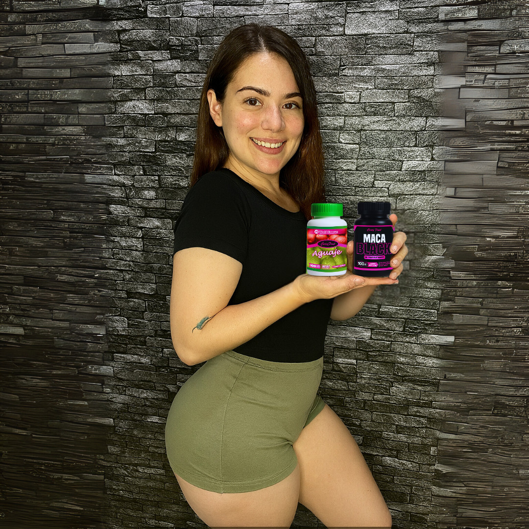 HUGE BUTT GROWING: Aguaje Curvy Fruit + Black Maca Root Pills- 100% Natural Way