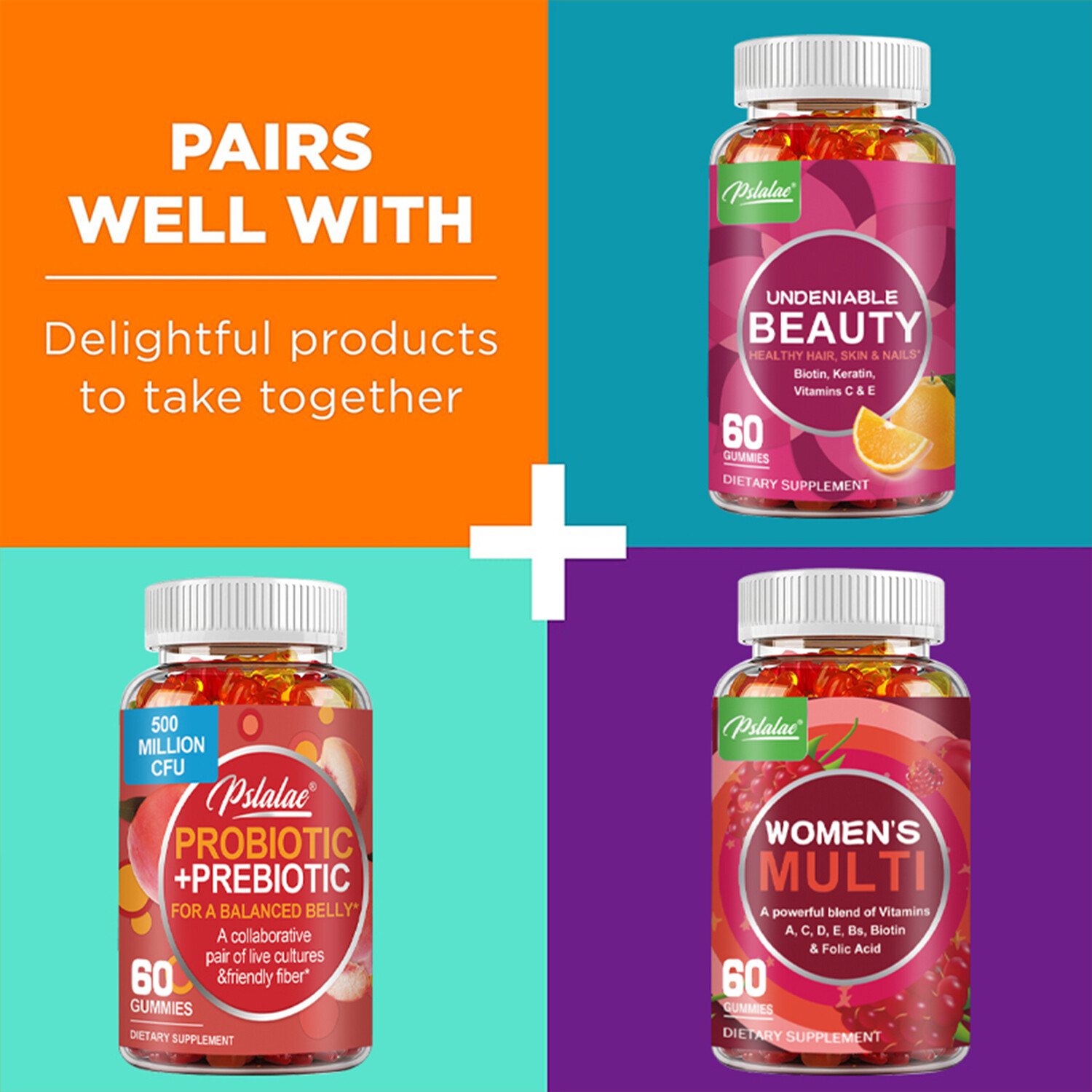 Hello Happy Gummies – Vitamin D, Saffron – Improve Mood,Relieve Stress & Anxiety