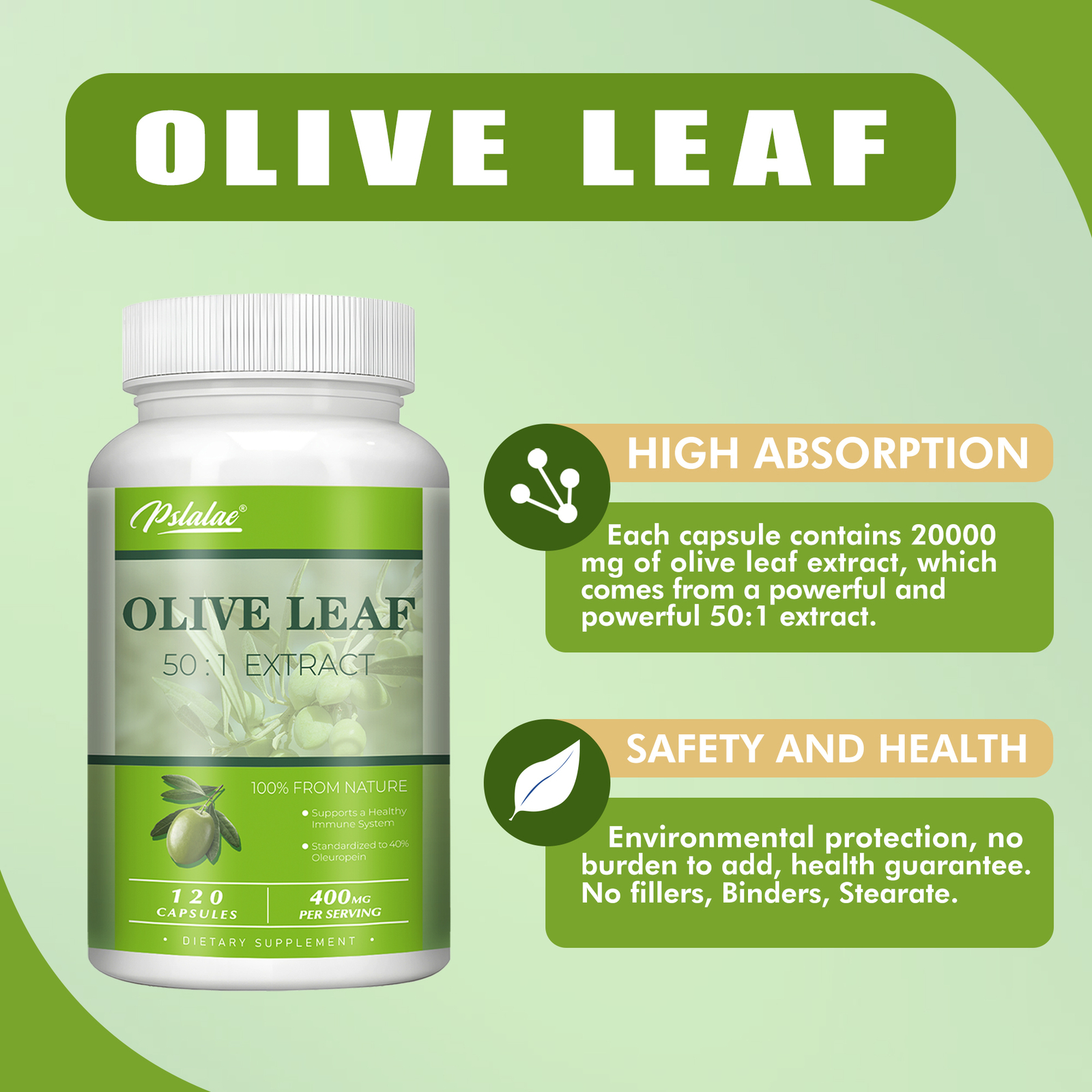 Olive Leaf Extract – High Strength Antioxidant, Cardiovascular & Heart Health
