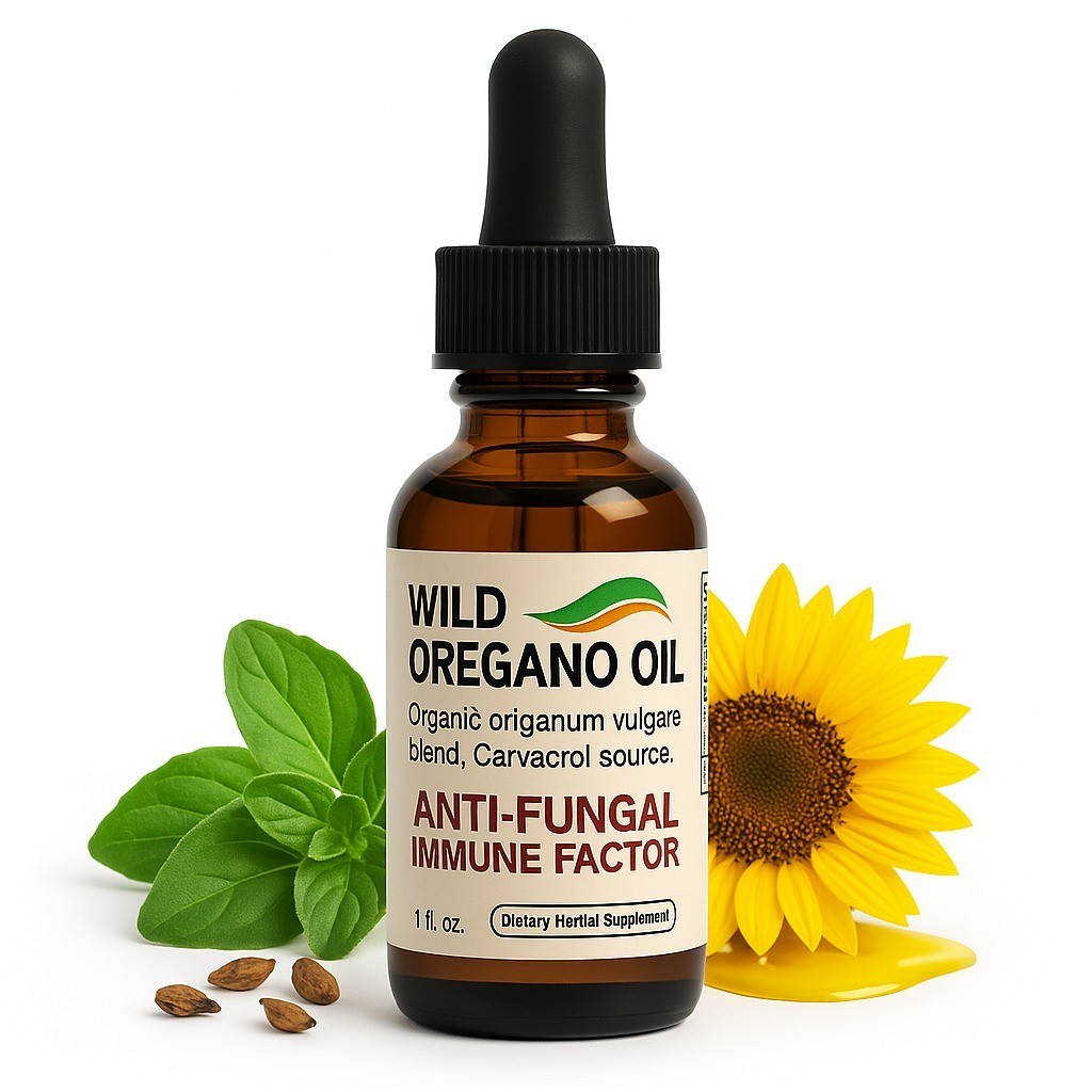 High Carvacrol Immune Support Drops wild organic oregano oil