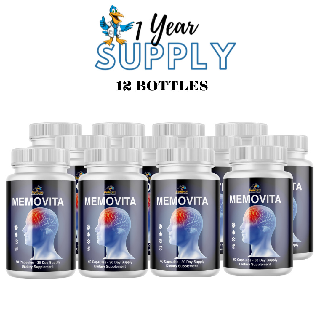 Memovita- Brain Support- 12 Bottles- 720 Capsules