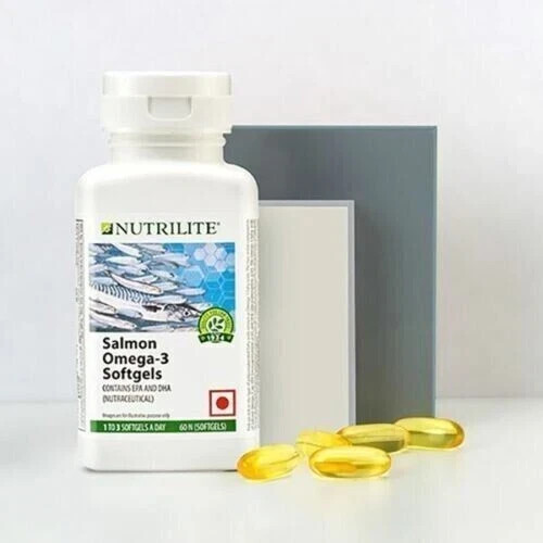 Amway Nutrilite Salmon Omega 3 For Healthy Heart 60 Softgels Exp 2028