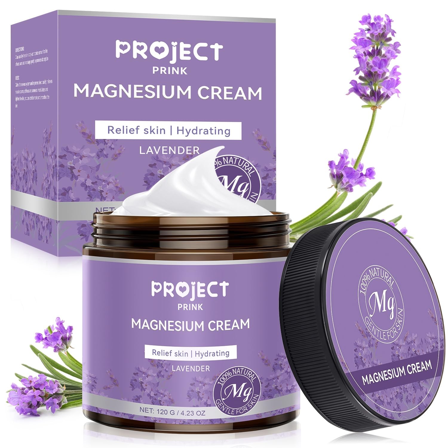 Magnesium Cream & Lotion for Pain Relief and Sleep, Topical Magnesium Butter …