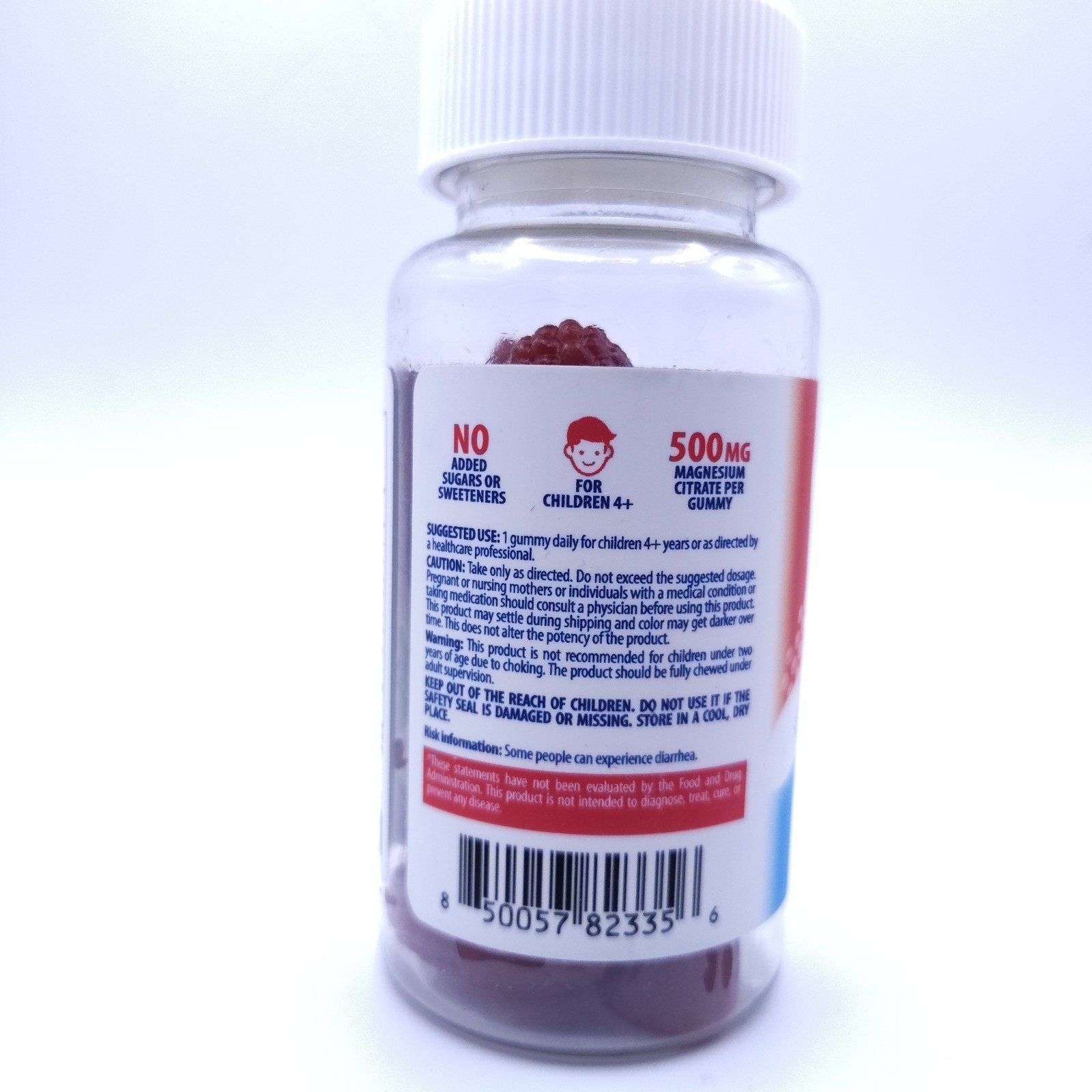 Sugar-Free Magnesium Gummies for Kids & Teens – 500mg 30 Count (Pack of 1)