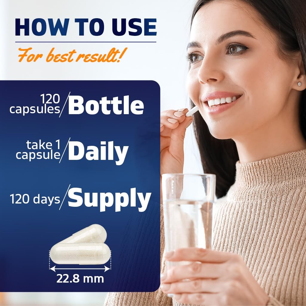Vitamatic Hyaluronic Acid Supplements 200mg – Supports 120 Count (Pack of 1)
