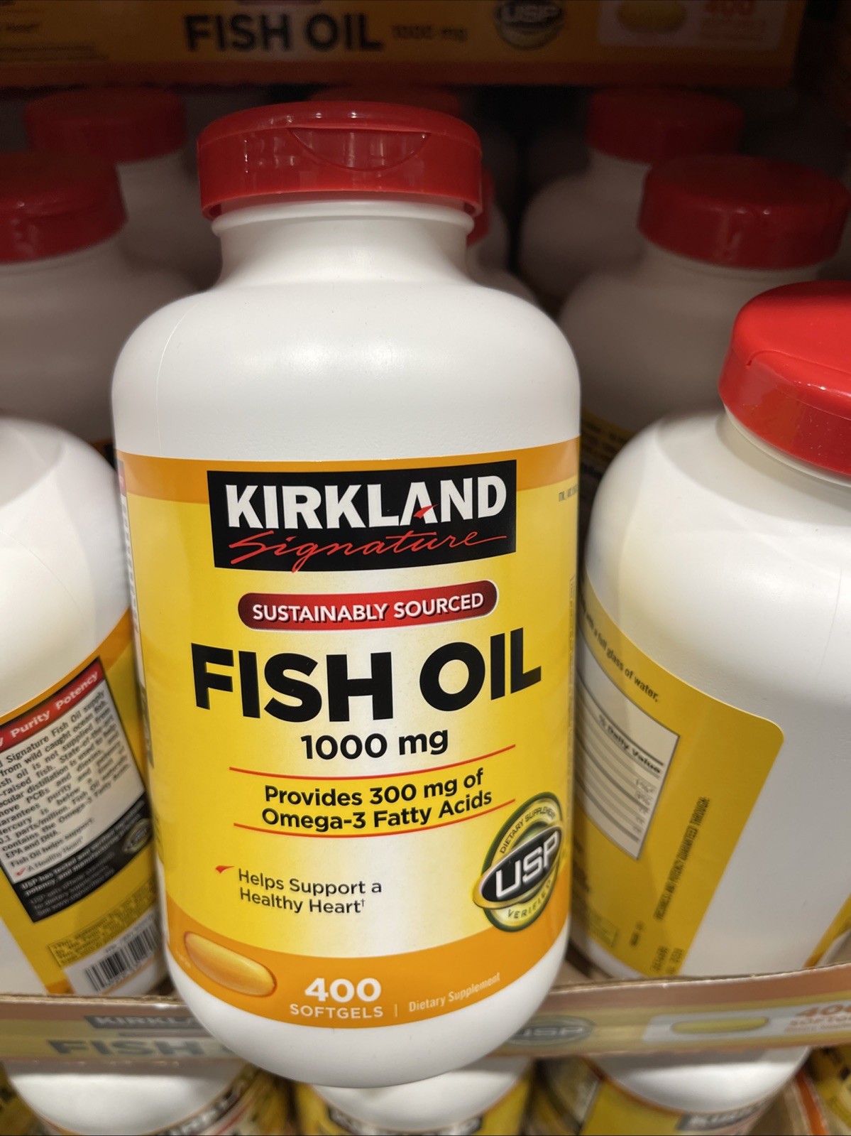 Kirkland Signature Fish Oil 1000 mg., 400 Softgels EXP Jul/2028